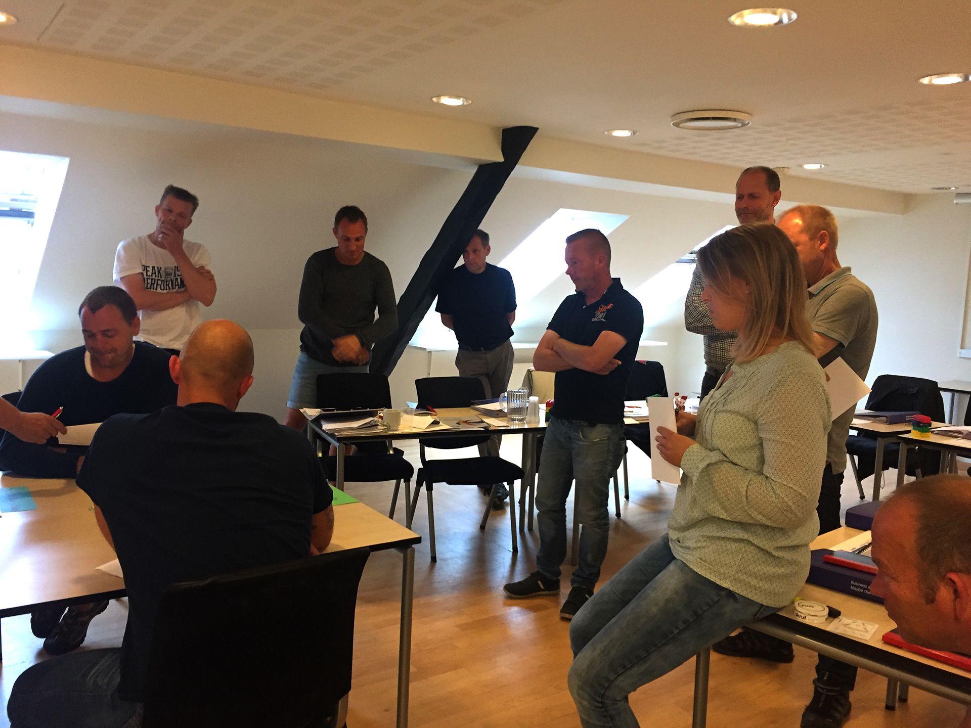 Gruppeøvelser på Proceslederuddannelsen